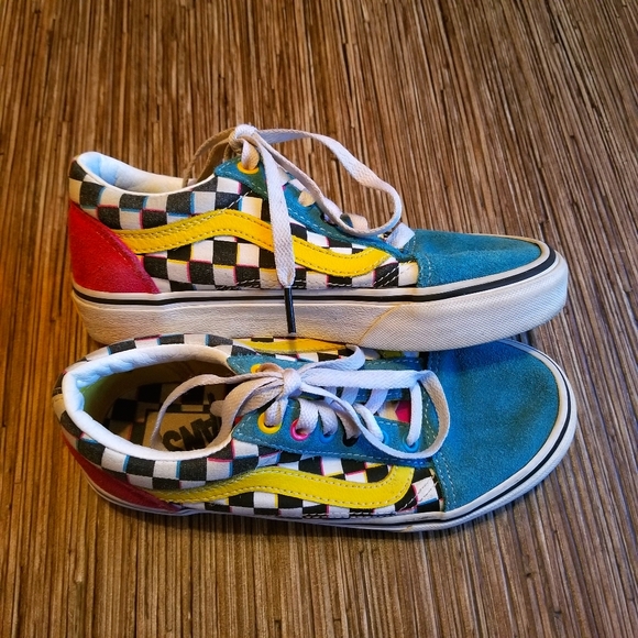 old skool crazy check vans
